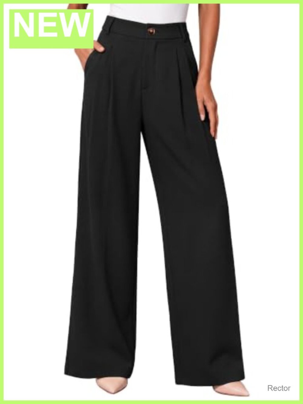 Women's High Waisted Wide Leg Dress Pants Tailored Business Casual Trousers